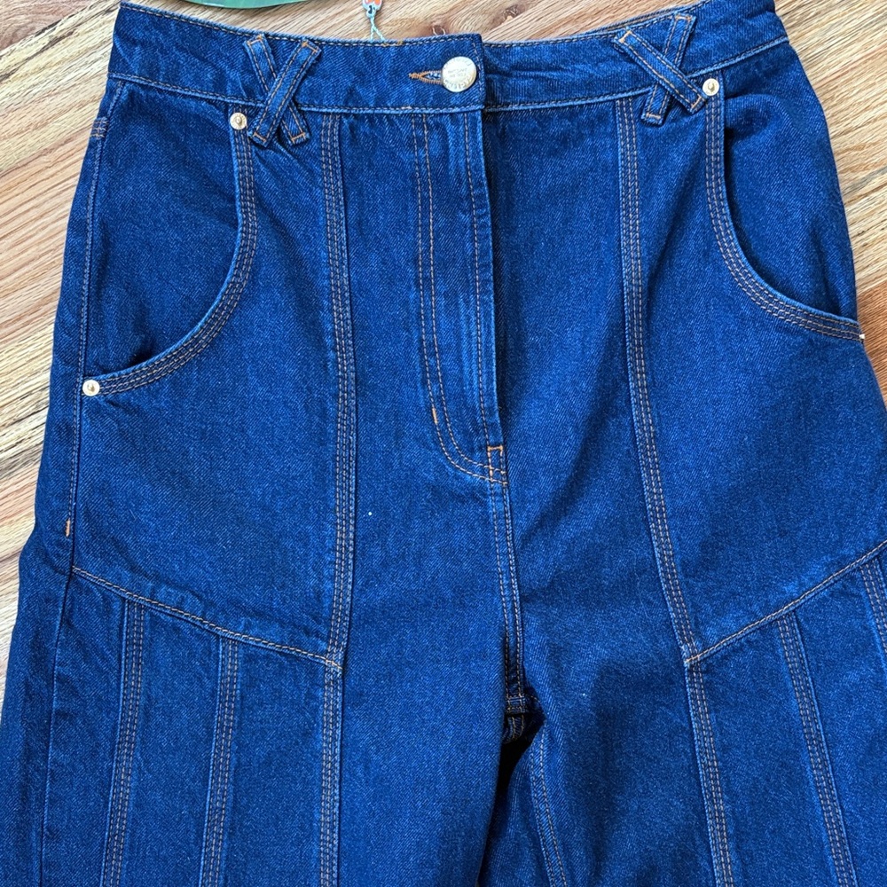 FARM Rio Dark Blue High-Rise Denim Jeans High Waste SNPS